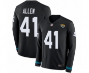 Youth Jacksonville Jaguars #41 Josh Allen Limited Black Therma Long Sleeve Football Jersey