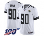 Youth Jacksonville Jaguars #90 Taven Bryan White Vapor Untouchable Limited Player 100th Season Football Jersey