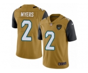 Youth Nike Jacksonville Jaguars #2 Jason Myers Limited Gold Rush NFL Jersey