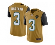 Youth Nike Jacksonville Jaguars #3 Brad Nortman Limited Gold Rush NFL Jersey