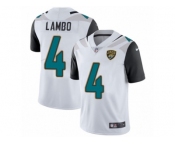 Youth Nike Jacksonville Jaguars #4 Josh Lambo White Vapor Untouchable Limited Player NFL Jersey
