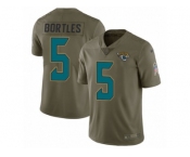Youth Nike Jacksonville Jaguars #5 Blake Bortles Limited Olive 2017 Salute to Service NFL Jersey
