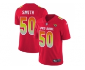 Youth Nike Jacksonville Jaguars #50 Telvin Smith Red Stitched NFL Limited AFC 2018 Pro Bowl Jersey