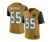 Youth Nike Jacksonville Jaguars #55 Lerentee McCray Limited Gold Rush Vapor Untouchable NFL Jersey
