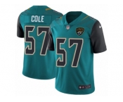 Youth Nike Jacksonville Jaguars #57 Audie Cole Vapor Untouchable Limited Teal Green Team Color NFL Jersey
