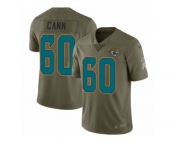 Youth Nike Jacksonville Jaguars #60 A. J. Cann Limited Olive 2017 Salute to Service NFL Jersey