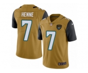 Youth Nike Jacksonville Jaguars #7 Chad Henne Limited Gold Rush NFL Jersey