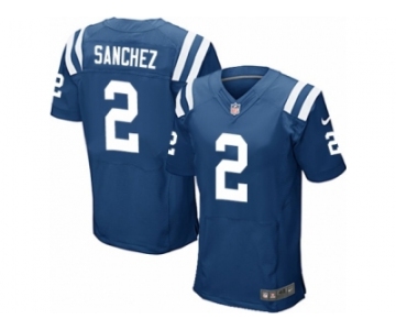 Men Nike Indianapolis Colts #2 Rigoberto Sanchez Elite Royal Blue Team Color NFL Jersey