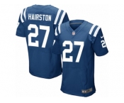 Men Nike Indianapolis Colts #27 Nate Hairston Elite Royal Blue Team Color NFL Jersey