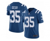 Men Nike Indianapolis Colts #35 Pierre Desir Elite Royal Blue Rush Vapor Untouchable NFL Jersey