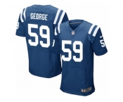 Men Nike Indianapolis Colts #59 Jeremiah George Elite Royal Blue Team Color NFL Jersey