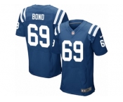 Men Nike Indianapolis Colts #69 Deyshawn Bond Elite Royal Blue Team Color NFL Jersey