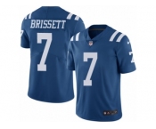 Men Nike Indianapolis Colts #7 Jacoby Brissett Elite Royal Blue Rush Vapor Untouchable NFL Jersey