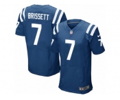 Men Nike Indianapolis Colts #7 Jacoby Brissett Elite Royal Blue Team Color NFL Jersey