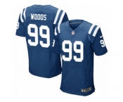 Men Nike Indianapolis Colts #99 Al Woods Elite Royal Blue Team Color NFL Jersey