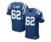 Men's Nike Indianapolis Colts #62 Le'Raven Clark Elite Royal Blue Team Color NFL Jersey