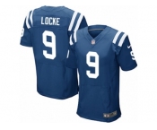 Men's Nike Indianapolis Colts #9 Jeff Locke Elite Royal Blue Team Color NFL Jersey