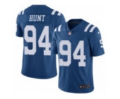 Men's Nike Indianapolis Colts #94 Margus Hunt Elite Royal Blue Rush NFL Jersey