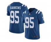 Men's Nike Indianapolis Colts #95 Johnathan Hankins Elite Royal Blue Rush NFL Jersey