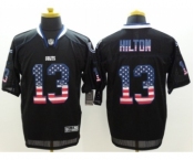 Nike Indianapolis Colts #13 T.Y. Hilton Black Jerseys(USA Flag Fashion Elite)