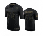 Indianapolis Colts #74 Anthony Castonzo Black 2020 Salute to Service Limited Jersey
