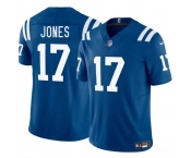 Men's Indianapolis Colts #17 Daniel Jones Blue 2025 F.U.S.E. Vapor Limited Football Stitched Jersey