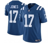 Men's Indianapolis Colts #17 Daniel Jones Blue 2025 Vapor Limited Football Stitched Jersey