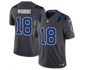Men's Indianapolis Colts #18 Peyton Manning Dark Gray 2026 F.U.S.E. Rivalries Collection Limited Football Stitched Jersey Men's Indianapolis Colts #18 Peyton Manning Dark Gray 2026 F.U.S.E. Rivalries Collection Limited Football Stitched Jersey