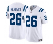 Men's Indianapolis Colts #26 Khalil Herbert White 2025 F.U.S.E. Vapor Limited Football Stitched Jersey