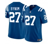Men's Indianapolis Colts #27 Cam Bynuml Blue 2025 F.U.S.E. Vapor Limited Football Stitched Jersey