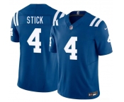 Men's Indianapolis Colts #4 Easton Stick Blue 2026 F.U.S.E. Vapor Limited Football Stitched Jersey Men's Indianapolis Colts #4 Easton Stick Blue 2026 F.U.S.E. Vapor Limited Football Stitched Jersey
