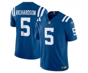 Men's Indianapolis Colts #5 Anthony Richardson Blue 2023 F.U.S.E. Vapor Untouchable Football Stitched Jersey