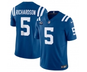 Men's Indianapolis Colts #5 Anthony Richardson Blue 2024 F.U.S.E. With 2-Star C Patch Vapor Limited Stitched Football Jersey