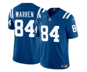 Men's Indianapolis Colts #84 Tyler Warren Blue 2025 Draft F.U.S.E. Vapor Limited Football Stitched Jersey