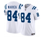 Men's Indianapolis Colts #84 Tyler Warren White 2025 Draft F.U.S.E. Vapor Limited Football Stitched Jersey