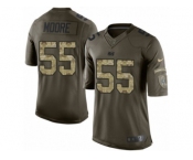 Men's Nike Indianapolis Colts #55 Sio Moore Limited Green Salute to Service NFL Jersey