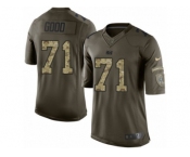 Men's Nike Indianapolis Colts #71 Denzelle Good Limited Green Salute to Service NFL Jersey