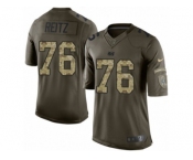 Men's Nike Indianapolis Colts #76 Joe Reitz Limited Green Salute to Service NFL Jersey
