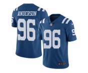 Men's Nike Indianapolis Colts #96 Henry Anderson Limited Royal Blue Rush NFL Jersey