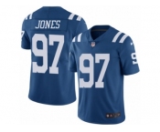 Men's Nike Indianapolis Colts #97 Arthur Jones Limited Royal Blue Rush NFL Jersey