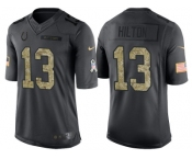 Nike Indianapolis Colts #13 T.Y. Hilton Men's Stitched Black NFL Salute to Service Limited Jerseys