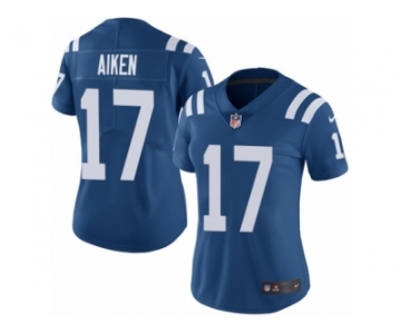 Women Nike Indianapolis Colts #17 Kamar Aiken Royal Blue Team Color Vapor Untouchable Limited Player NFL Jersey
