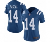Women's Indianapolis Colts #14 Zach Pascal Limited Royal Blue Rush Vapor Untouchable Football Jersey