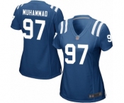 Women's Indianapolis Colts #97 Al-Quadin Muhammad Game Royal Blue Team Color Football Jersey