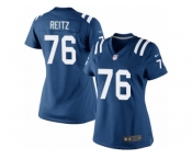 Women's Nike Indianapolis Colts #76 Joe Reitz Limited Royal Blue Team Color NFL Jersey