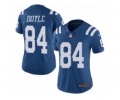 Women's Nike Indianapolis Colts #84 Jack Doyle Limited Royal Blue Rush NFL Jersey