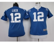 nike women nfl jerseys indianapolis colts #12 luck blue[nike]