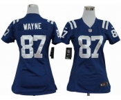 nike women nfl jerseys indianapolis colts #87 wayne blue[nike]