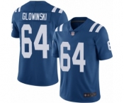 Youth Indianapolis Colts #64 Mark Glowinski Royal Blue Team Color Vapor Untouchable Limited Player Football Jersey