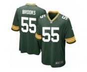Men Nike Green Bay Packers #55 Ahmad Brooks Game Green Team Color NFL Jersey